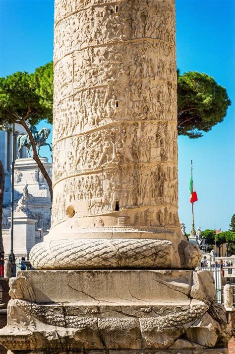 Trajan`s Column in Rome, Italy. Stock Image - Image of journey, rome ...