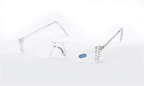 Rhinestone Clear Acrylic Reading Glasses - AMERICAN READING GLASSES