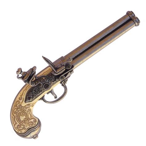 Italian Flintlock Pistol with 3 Barrels, Italy 1680 - Irongate Armory