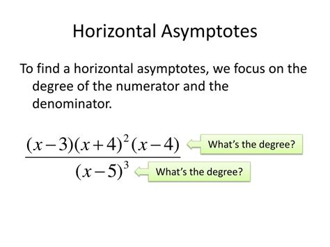 PPT - Horizontal Asymptotes PowerPoint Presentation, free download - ID:3791298