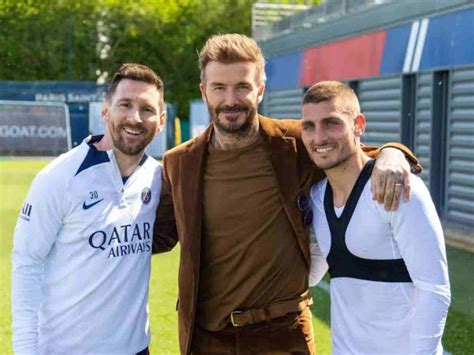 David Beckham Turns Up at PSG Camp, Even Lionel Messi is a Fanboy ...