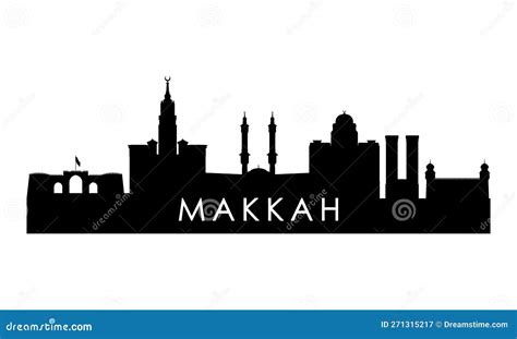 Makkah Skyline Silhouette. Vector Illustration | CartoonDealer.com ...