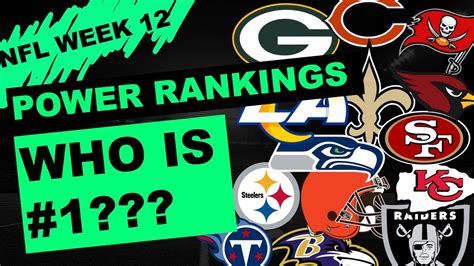 NFL Week 12 Power Rankings | NFL Power Rankings - YouTube