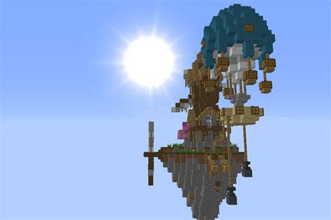 Fantasy floating island Minecraft Map