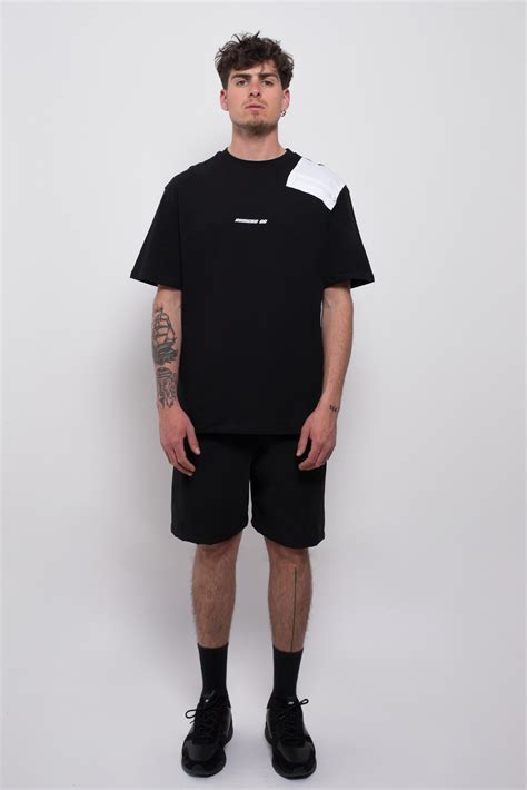 BLACK T-SHIRT POCKET ZIP - Numero00