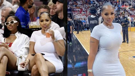 Yung Miami And Her Mom, Keenya Young, Attend NBA Playoff Game