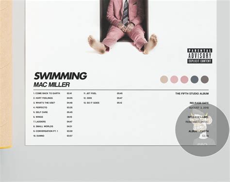 Mac Miller Swimming Album Cover Poster - Etsy