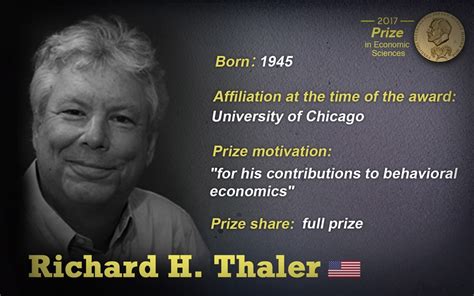 Richard Thaler takes 2017 Nobel prize in economics - CGTN