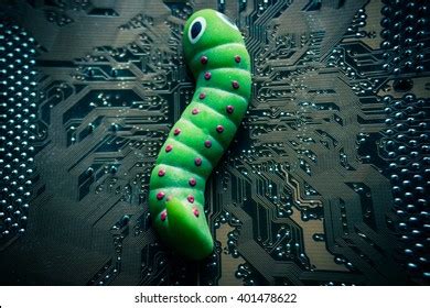 Computer Security Breach Due Worm Attack Stock Photo 401478622 ...