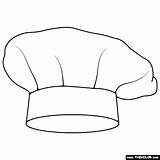 Chef Hat Coloring Page sketch template