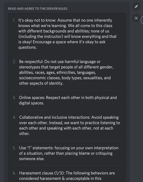 Discord Rules Template