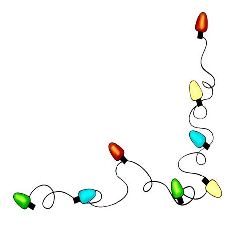 Free Christmas Lights Clipart for Your Holiday Decorations