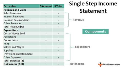 Single Step Income Statement (Format, Example) | How to Prepare?