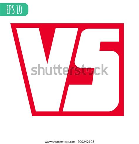 Versus Logo Vs Vector Letters Illustration Stock Vector (Royalty Free ...