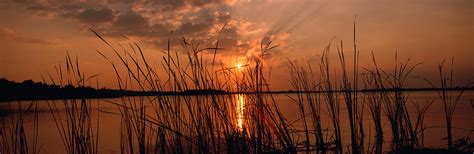 Sunset Over A Lake, Lake Travis Photograph by Panoramic Images - Fine Art America