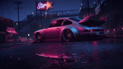 Mikhail Sharov, Need for Speed, video games, video game art, atmosphere, lights, neon, vehicle ...