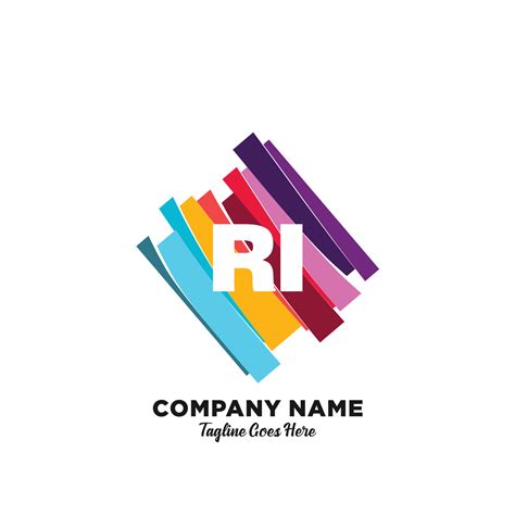 RI initial logo With Colorful template vector. 22878699 Vector Art at Vecteezy