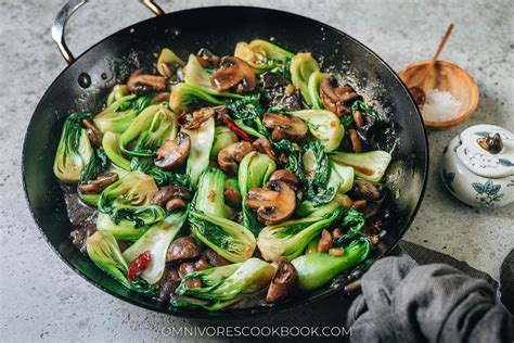 Bok Choy and Mushroom Stir Fry - Omnivore's Cookbook