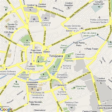 Timisoara Map - Romania