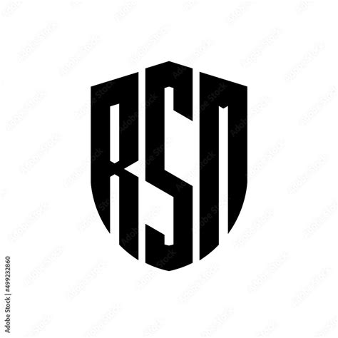 RSM letter logo design. RSM modern letter logo with black background. RSM creative letter logo ...