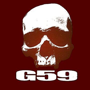 "G*59 / GREY*59 / G59 – SKULL RED LOGO" Sticker for Sale by Suicideboy-g59 | Redbubble