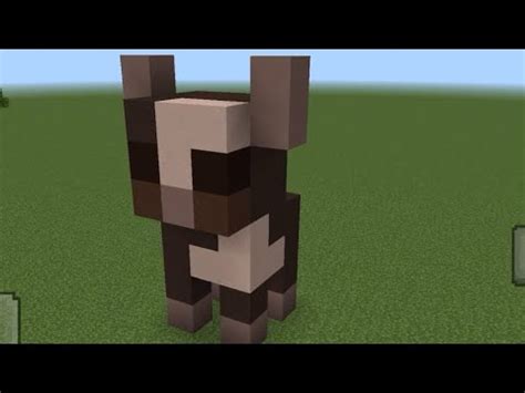 Cute Minecraft cow statue! - YouTube