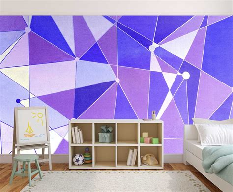 Magic Kingdom Purple Wall Disney Removable Wallpaper by William Drew ...