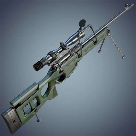 sv-98 sniper rifle 1p69 c4d