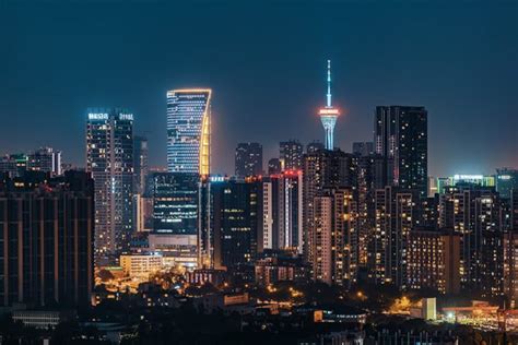 Chengdu downtown aerial view from south-east 2nd-ring - Philippe Lejeanvre Photography