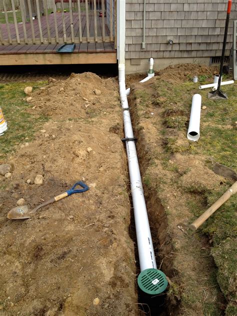 Exterior Drain Installations in MA, Boston, Cape Cod, RI, CT, and NH