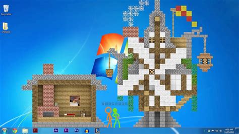 Stick Figures Go Mad With Power After Finding a Minecraft Block in 'Animation vs. Minecraft' by ...