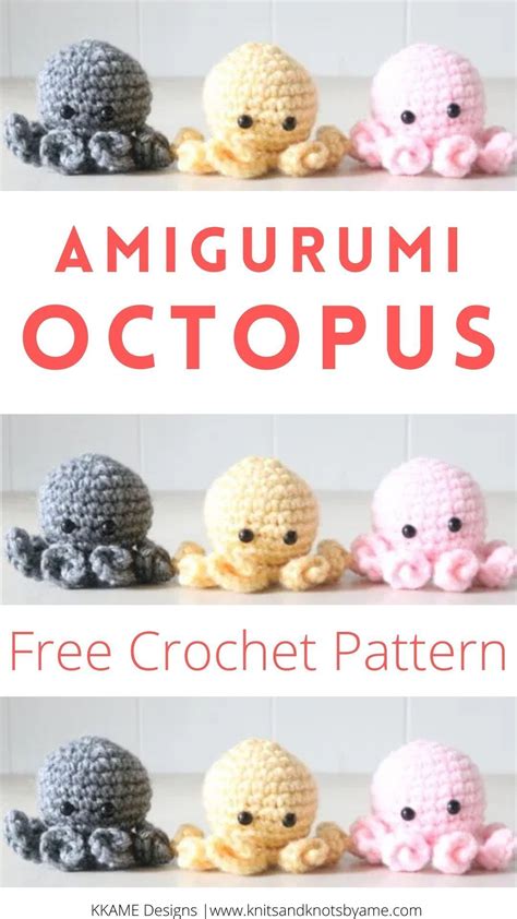 No-Sew Crochet Octopus Pattern | Octopus crochet pattern free, Octopus crochet pattern, Beginner ...