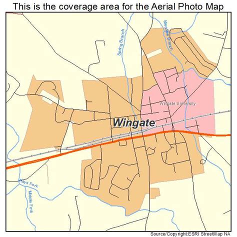 Aerial Photography Map of Wingate, NC North Carolina