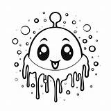 Slime Coloring Sheet  Coloring Page sketch template