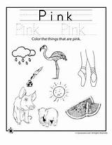 Pink Coloring Pages Preschool sketch template