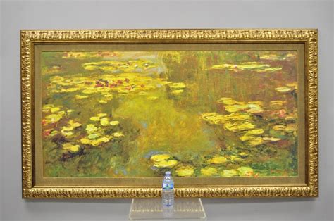 Museum Brushstrokes Collection Claude Monet Pond of Water Lilies Oil Painting at 1stDibs