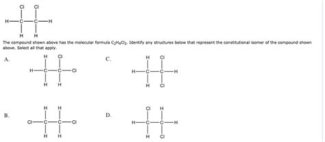 C2h4cl2 Isomers Structure