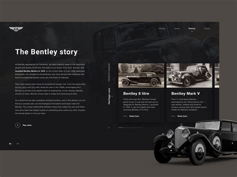 History. BENTLEY. 100 EXTRAORDINARY YEARS by Natallia Melekhavets on ...