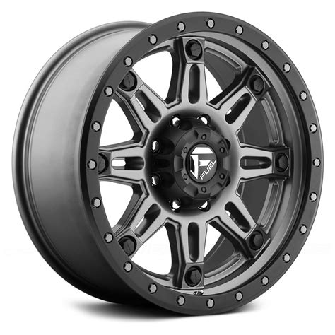 FUEL® D568 HOSTAGE III 1PC Wheels - Graphite with Matte Black Bead Ring ...