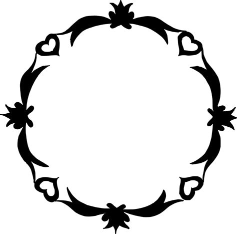 10 Circle Floral Frame Vector (PNG Transparent, SVG) | OnlyGFX.com