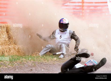 STREET LUGE CRASHES OUT SCOTLAND Stock Photo - Alamy