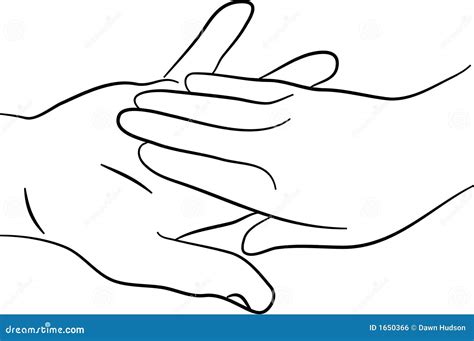 Touching hands stock illustration. Illustration of touching - 1650366