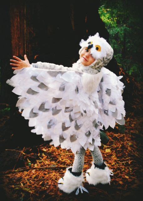 No sew Snowy Owl Costume DIY - My fav costume EVER! | DIY of Nerdiness in 2019 | Owl halloween ...