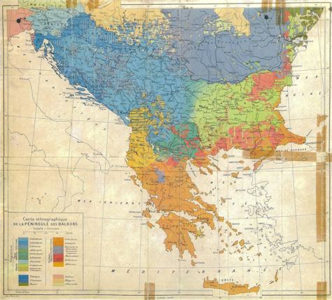 Ethnographic map of Balkan peninsula by Jovan Cvijic (1912 ...