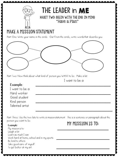 Leader In Me Worksheets - HILDE WEB