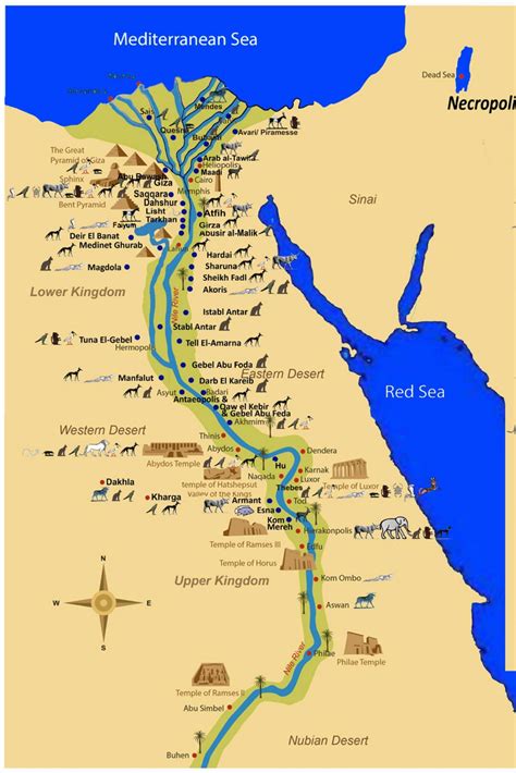 Ancient Egypt map | Ancient egypt map, Egypt map, Ancient egypt