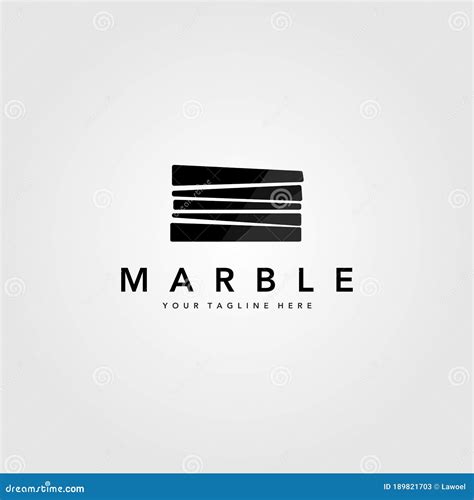 Minimalist Pile Marble Stone Logo Vector Illustration Design Stock Vector - Illustration of ...