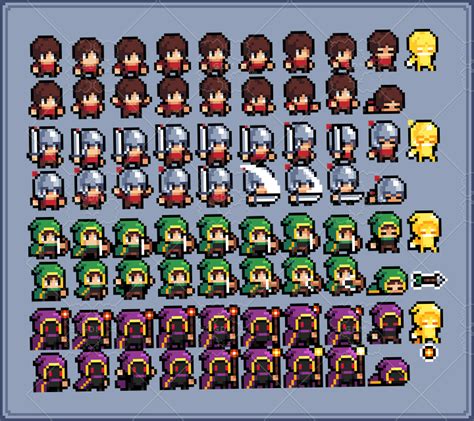 Pixel Platform Sprite Sheets | | Pixel art characters, Pixel art games, Pixel art tutorial