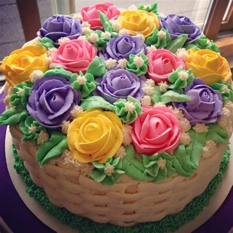 Happy Birthday Bouquet Cake | Birthday cake with flowers, Cake, Cake designs birthday