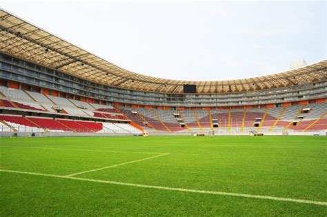 Lima Peru,new Architecture of the Field Foodball Soccer Stadium- Stock Image - Image of ...